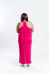 Fuchsia Racerback Maxi Dress | Plus Size